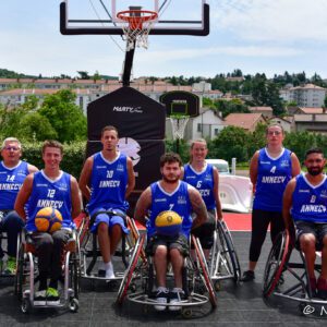 équipe handi basket photo groupe