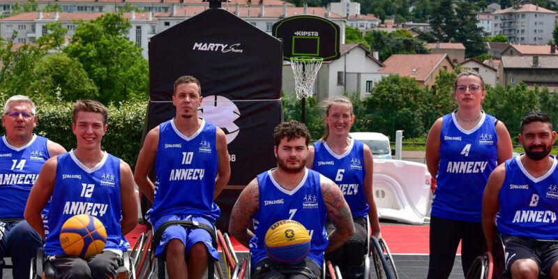 équipe handi basket photo groupe